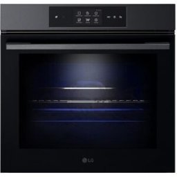 LG Horno multifunción pirolítico, 76 l, display LCD función Instaview, cocina vapor, freidora de aire - WSED7665B. Negro mate