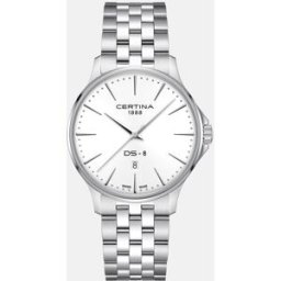 Certina Reloj de hombre DS8 C0454101101100 de acero gris. Blanco