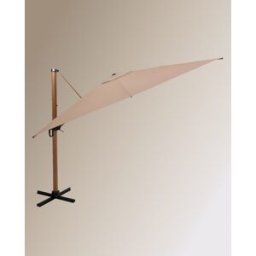 El Corte Inglés Parasol excéntrico de aluminio Gobi. (300 x 400 cm) Natural