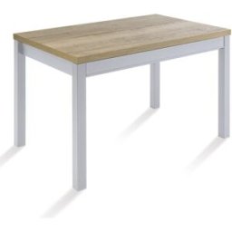 El Corte Inglés Mesa extensible con superficie laminada Menta. (70 x 110 x 76 cm) Aluminio / Halifax natural