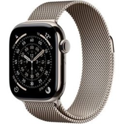 Apple Watch Series 11 GPS + Cellular 42mm Titanio natural con Correa Milanese Loop Natural. Titanio Natural