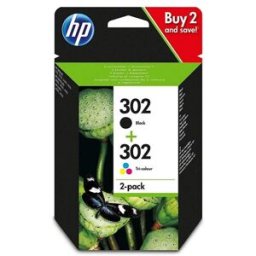 HP Pack ahorro original 2 cartuchos tinta 302 Negro + 302 Tri-color (X4D37AE).
