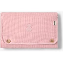 Tous Cambiador portátil de bebé Baby con botones liso estructurado. Rosa