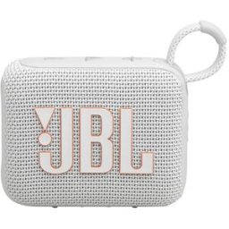 JBL Altavoz ultraportátil Go 4, Bluetooth, resistente al agua. Blanco