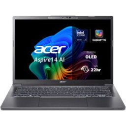 Acer Portátil Aspire 14 AI Copilot+ PC, Intel Core Ultra 5 226V, 16GB, 1TB SSD, 14" OLED, W11. Gris