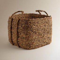 El Corte Inglés Cesta cuadrada de jacinto Mand. (41 x 41 cm) Natural