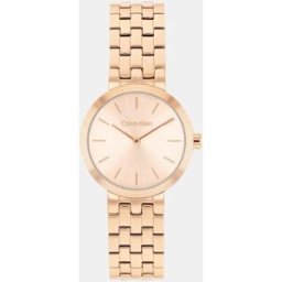 Calvin Reloj de mujer Forme 25100185 de acero dorado. Blanco