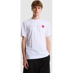 The North Face Camiseta recta para hombre Never Stop Exploring . (L) Blanco