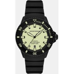 Giorgio Armani Reloj automático de hombre ar60085 con cierre de hebilla. Negro
