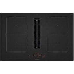 Siemens Placa de Inducción con extractor integrado , iQ700 - ED81AHQ26E. Negro mate