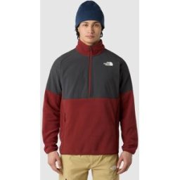 The North Face Forro polar de peso grueso con media cremallera de hombre Glacier . (XL) Marrón