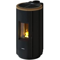 FREEPOINT Estufa Pellets Chrome Airtight Wi-Fi 7 kW. Bronce