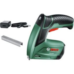 Bosch Grapadora a Batería PTK 3,6 LI + Cargador + 1.000 Grapas. Verde / Negro