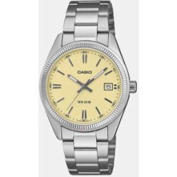 Casio Reloj 1302 UTP-1302PD-9AVEF de acero. Beige