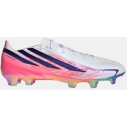 Adidas Botas de fútbol de tacos de adulto F50 Hyperfast Elite Fg . (41 y 1/3) Blanco / Azul