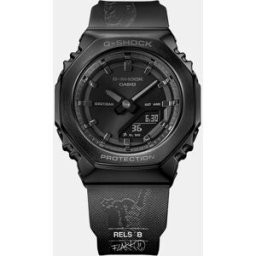 Casio Reloj de homnre G-Shock by Rels GM-S2110B-8ARLSB híbrido de resina sostenible. Negro