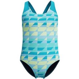Speedo Bañador de natación para niñoss Print Splashback One Piece . (14 años) Azul