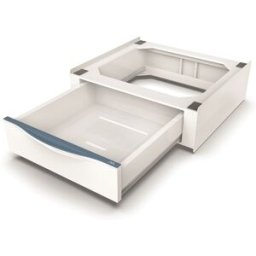 Meliconi Kit superposición para lavadora y secadora con cajón extraíble Torre Extra L60 . Blanco