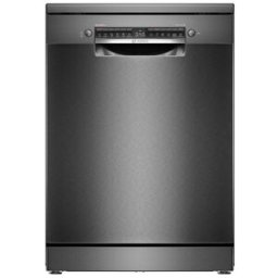 Bosch Lavavajillas 14 servicios, Bandeja para cubiertos, 60 cm - SMS4EMC06E. Black Inox
