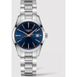 Longines Reloj de mujer L238645926 Conquest de acero bicolor. Azul