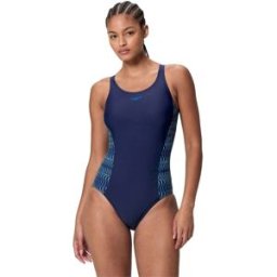 Speedo Bañador de natación para mujer Placement Medalist One Piece . (XL) Azul marino