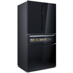 Siemens Frigorífico americano iQ700 con puerta de cristal - KF96RSBEA. Cristal negro