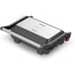 Sogo Sandwichera Panini Press 2 Rebanadas Placa Grill 180º Apertura 1000w. Negro