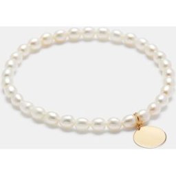 El Corte Inglés Pulsera de oro y perlas. Blanco