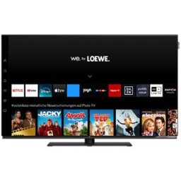 TV OLED 106 cm (42") We. SEE by LOEWE 42 UHD 4K, HDR, Vidaa, Smart TV con sonido invisible de 60W y soporte de mesa. Negro carbón