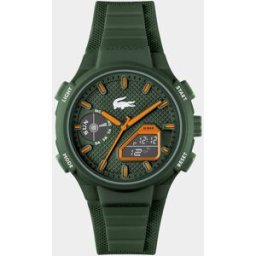 Lacoste Reloj de hombre LC33 2011367 de silicona verde. Verde