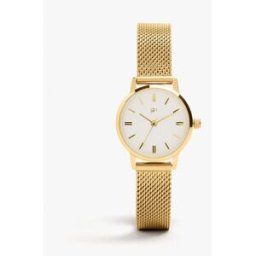Parfois Reloj de mujer de acero inoxidable en liso. Dorado
