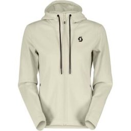 Scott Sudadera de mujer TECH ZIP . Blanco roto