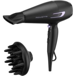 Rowenta Secador de Pelo CV7210 Pro Power motor CA de categoría profesional. Negro