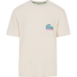 Protest Camiseta de hombre Jake . (XL) Blanco roto