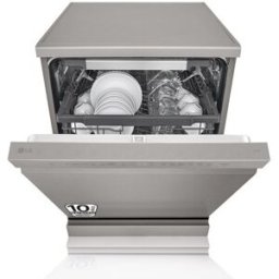 LG Lavavajillas 14 servicios, 60 cm, con bandeja para cubiertos - DF355FP. Inox antihuellas