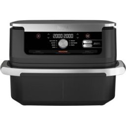 Ninja Freidora de aire sin aceite AF500EU compartimento extragade Foodi Max 10,4L. Negro