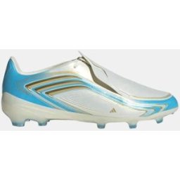 Adidas Botas de fútbol de tacos de niño F50 Messi Elite Fg J . (36) Blanco / Azul
