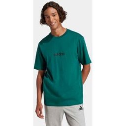 Adidas Camiseta de hombre Essentials Linear Single Jersey . Verde