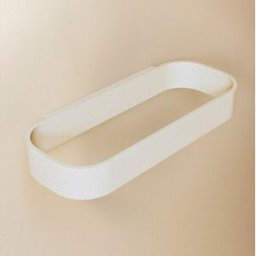 Cosmic Toallero de aro Alife . Blanco Perla