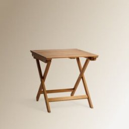 El Corte Inglés Mesa auxiliar plegable de jardín de madera de acacia Baiona. Natural