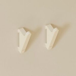 Cosmic Colgador Alife . (2 x 1,6 x 4,7 cm) Blanco Perla