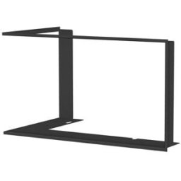 ROMOTOP Marco de 6 lados para Chimenea Heat E2G81-40 Esquinera Izquierda. Negro