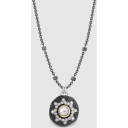 Bohemme Colgante Sky Drops de plata, perla y zafiro. Blanco