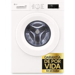 LG Lavadora secadora 8 kg - 1.400 rpm - W4X1085NWH. Blanco