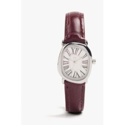 Parfois Reloj de mujer con cierre de hebilla en liso. Burdeos