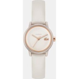Lacoste Reloj de mujer 12,12 Swift 2001437 de piel blanco. Blanco