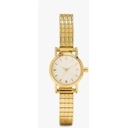 Parfois Reloj de mujer de acero inoxidable en liso. Dorado