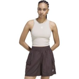 Adidas Camiseta de mujer Trefoil Essentials Originals. (M) Beige