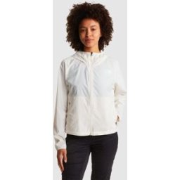 The North Face Chaqueta cortavientos para mujer Cyclone . (L) Blanco