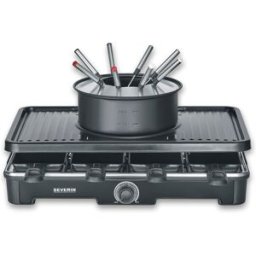 Severin Parrilla raclette y fondue RG 2347 1400 W. Negro